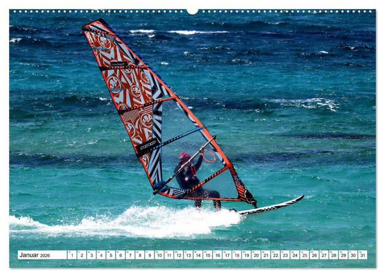 Produktbild: Spektakul&auml;res Wellen- und Windsurfen (hochwertiger Premium Wandkalender 2026 DIN A2 quer), Kunstdruck in Hochglanz