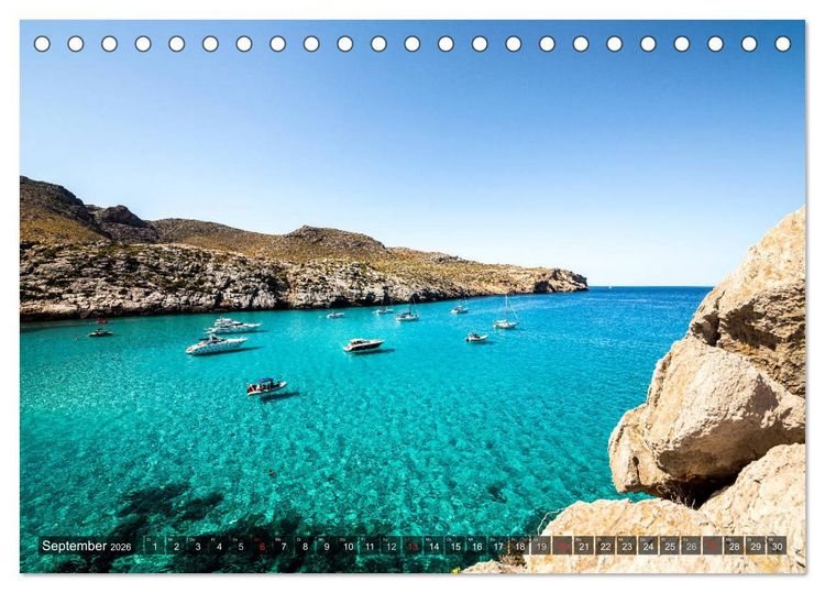 Produktbild: Mallorca - Flair einer Insel (Tischkalender 2026 DIN A5 quer), CALVENDO Monatskalender