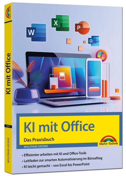 Produktbild: KI mit Office und Microsoft 365 - Das Praxisbuch