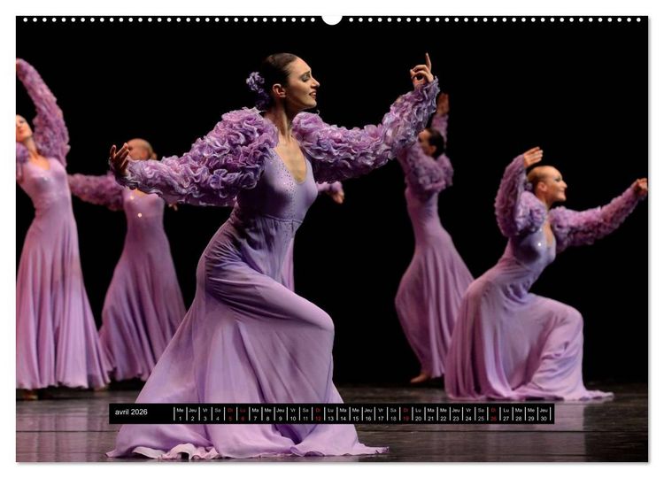 Produktbild: Danses de l'&acirc;me russe (Calendrier mural 2026 DIN A2 vertical) calendrier de bureau