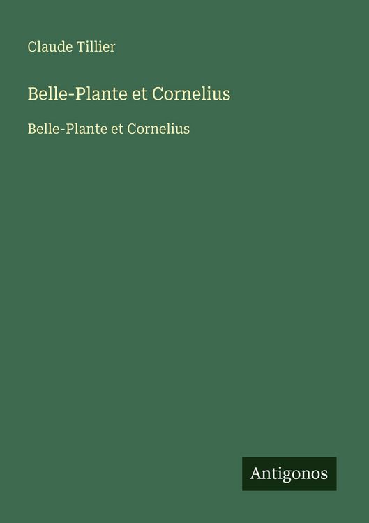 Produktbild: Belle-Plante et Cornelius