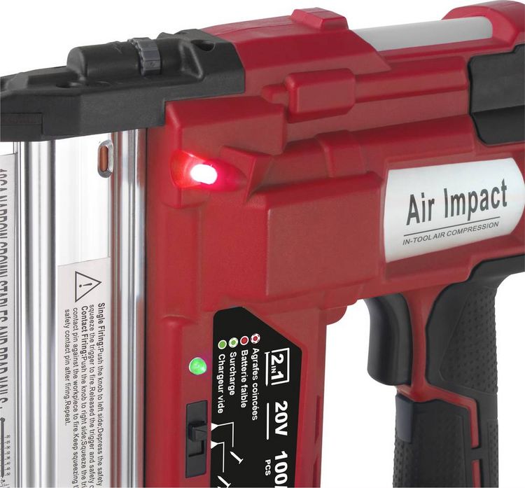 Produktbild: TOOLCRAFT TO-7427298 Akku-Nagler inkl. Akku-Lampe, ohne Akku, ohne Ladeger&auml;t