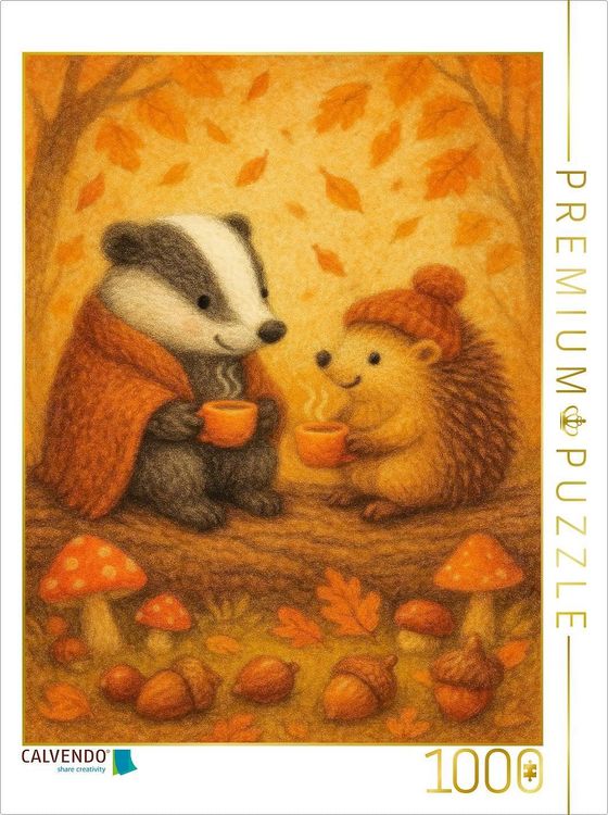 Produktbild: CALVENDO Puzzle Teestunde im Wald | 1000 Teile Lege-Gr&ouml;&szlig;e 64x48cm Foto-Puzzle f&uuml;r gl&uuml;ckliche Stunden