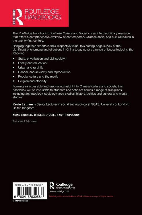 Produktbild: Routledge Handbook of Chinese Culture and Society