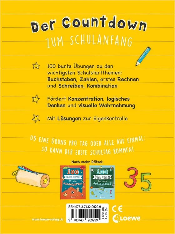 Produktbild: 100 &Uuml;bungen bis zur Einschulung