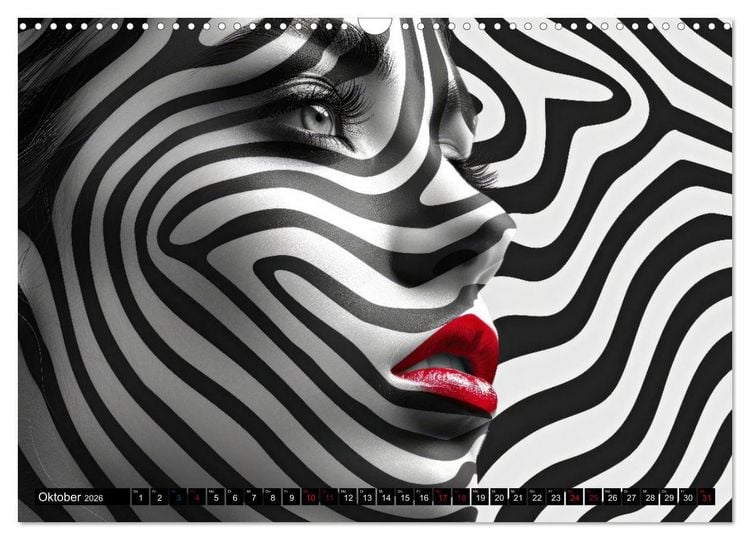 Produktbild: Faszination Bodypainting (Wandkalender 2026 DIN A3 quer), CALVENDO Monatskalender