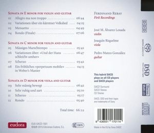 Produktbild: Sonaten f&uuml;r Violine/Viola und Gitarre