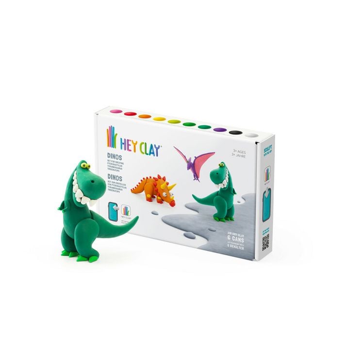 Produktbild: HEY CLAY Dinos 6 Dosen Set
