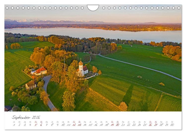 Produktbild: Das F&uuml;nf-Seen-Land Oberbayern (Wandkalender 2026 DIN A4 quer), CALVENDO Monatskalender