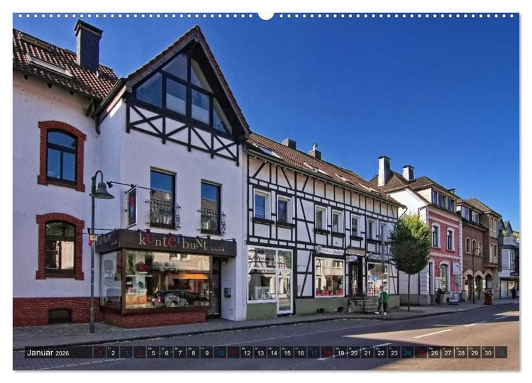 Produktbild: Stadtansichten Overath - Die charmante Stadt an Agger und S&uuml;lz (hochwertiger Premium Wandkalender 2026 DIN A2 quer), Kunstdruck in Hochglanz