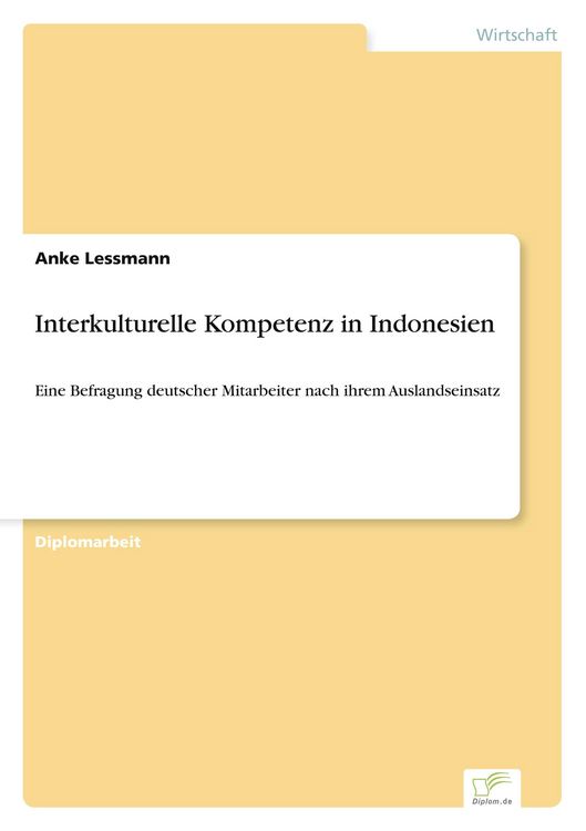 Produktbild: Interkulturelle Kompetenz in Indonesien
