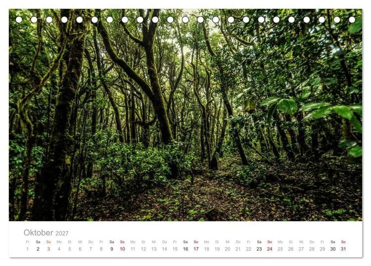 Produktbild: La Gomera &ndash; Die gr&uuml;ne Perle der Kanaren. (Tischkalender 2027 DIN A5 quer), CALVENDO Monatskalender