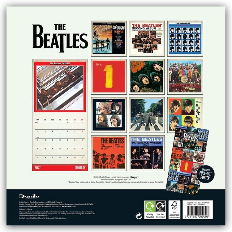 Produktbild: The Beatles &ndash; Die Beatles 2027 &ndash; Wandkalender