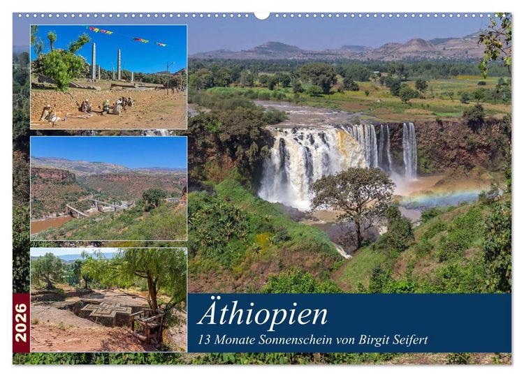 Produktbild: &Auml;thiopien - 13 Monate Sonnenschein (Wandkalender 2026 DIN A2 quer), CALVENDO Monatskalender