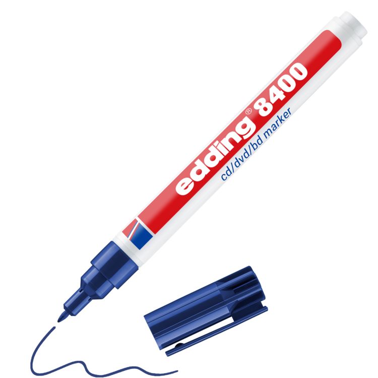 Produktbild: edding 8400 CD-DVD-BD Marker blau