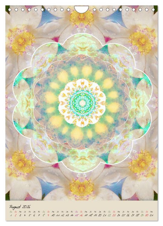 Produktbild: FLORALE MANDALAS (Wandkalender 2026 DIN A4 hoch), CALVENDO Monatskalender