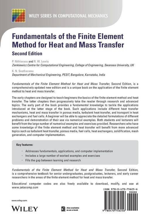 Produktbild: Fundamentals of the Finite Element Method for Heat and Mass Transfer