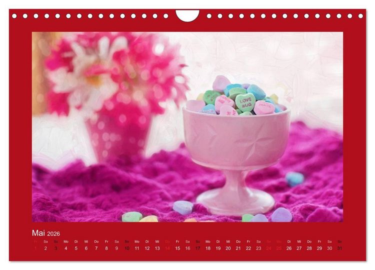 Produktbild: Botschaften mit Herz! (Wandkalender 2026 DIN A4 quer), CALVENDO Monatskalender