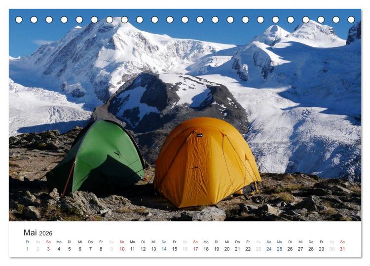 Produktbild: Bergwelten - Vom Voralpenland zu den Zentralalpen (Tischkalender 2026 DIN A5 quer), CALVENDO Monatskalender