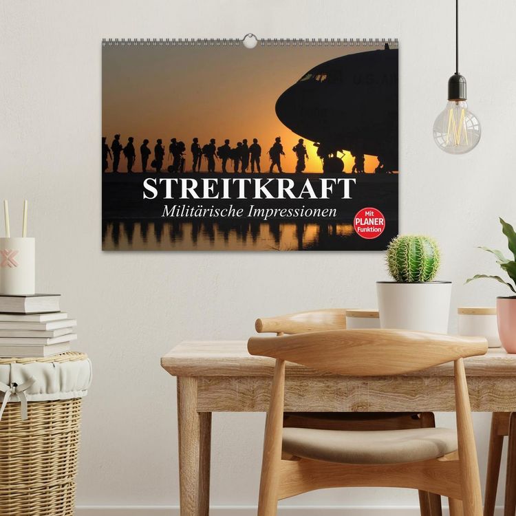 Produktbild: Streitkraft. Milit&auml;rische Impressionen (Wandkalender 2026 DIN A3 quer), CALVENDO Monatskalender