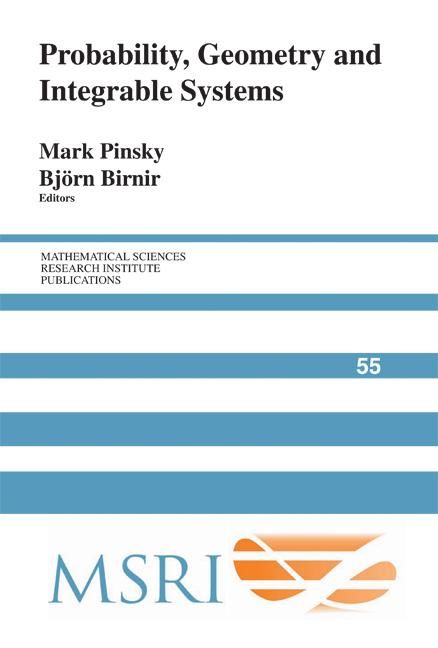 Produktbild: Probability, Geometry and Integrable Systems
