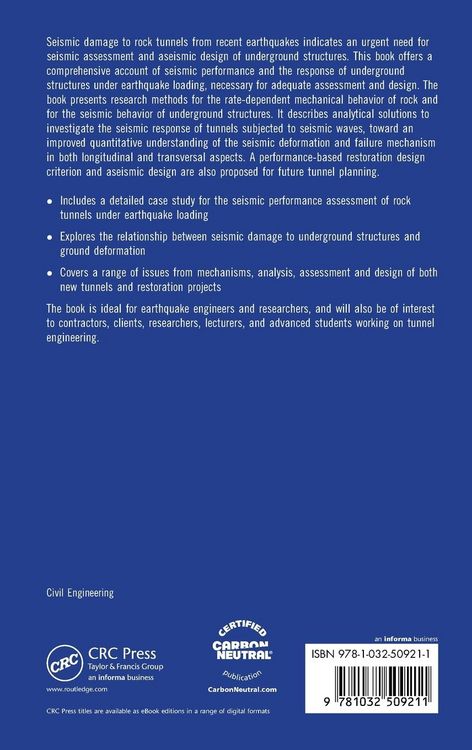 Produktbild: Deformation and Failure Mechanism of Rock Tunnels under Earthquake Loading