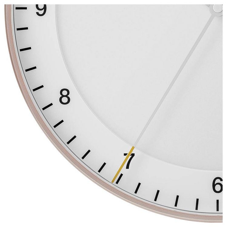 Produktbild: Braun 67110 Funk Wanduhr 330mm Pink, Wei&szlig;