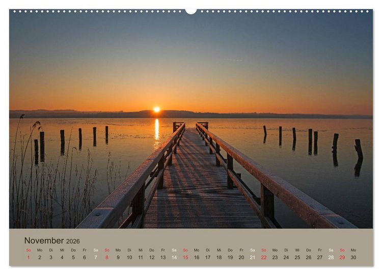 Produktbild: Lichtstimmungen im sch&ouml;nen Schleswig Holstein (hochwertiger Premium Wandkalender 2026 DIN A2 quer), Kunstdruck in Hochglanz