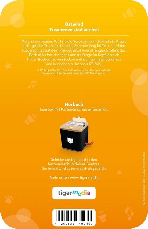 Produktbild: tigercard - Ostwind 1: Zusammen sind wir frei - Die Lesung