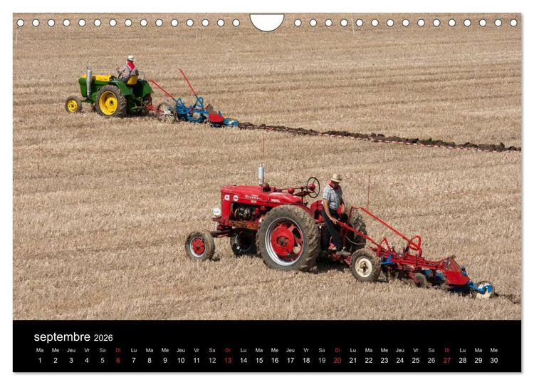Produktbild: Anciens tracteurs agricoles (Calendrier mural 2026 DIN A4 vertical), CALVENDO calendrier mensuel
