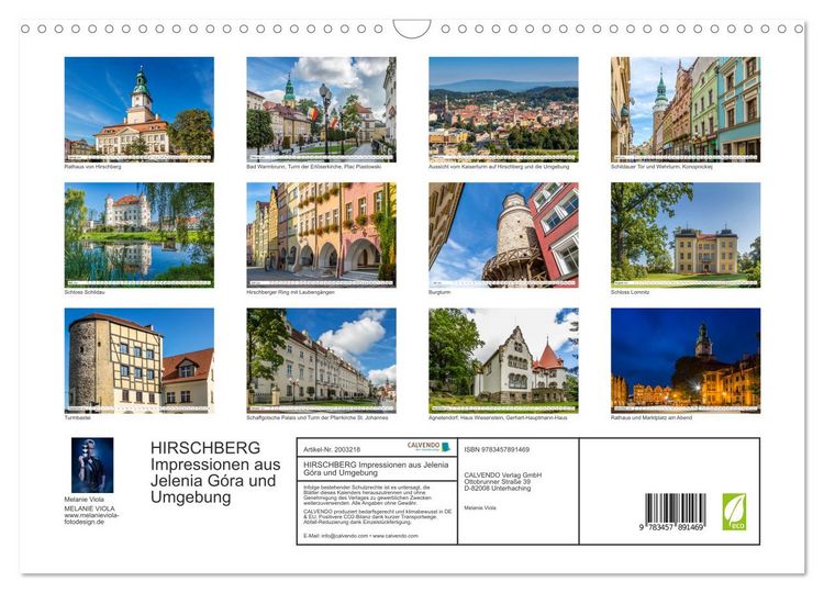 Produktbild: HIRSCHBERG Impressionen aus Jelenia G&oacute;ra und Umgebung (Wandkalender 2026 DIN A3 quer), CALVENDO Monatskalender