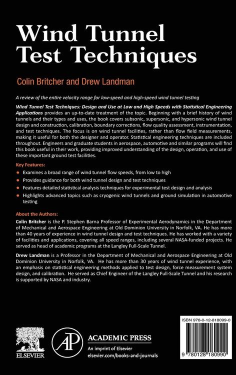 Produktbild: Britcher, C: Wind Tunnel Test Techniques