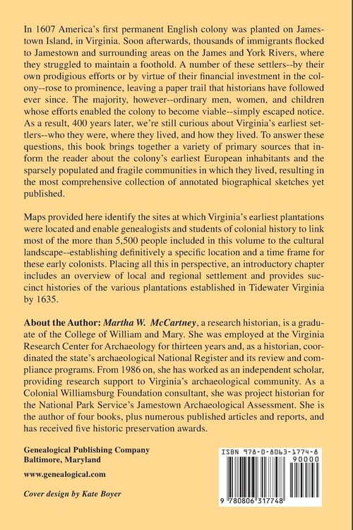 Produktbild: Virginia Immigrants and Adventurers, 1607-1635