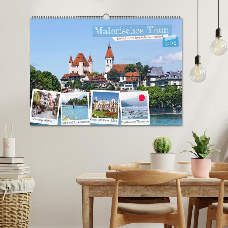 Produktbild: Malerisches Thun (Wandkalender 2026 DIN A2 quer), CALVENDO Monatskalender