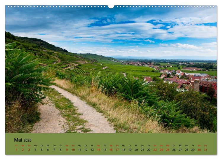 Produktbild: Die Weinsta&szlig;e im Elsass (Wandkalender 2026 DIN A2 quer), CALVENDO Monatskalender