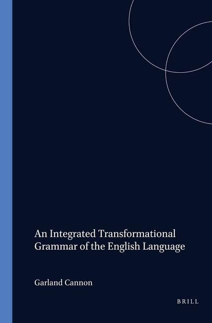 Produktbild: An Integrated Transformational Grammar of the English Language