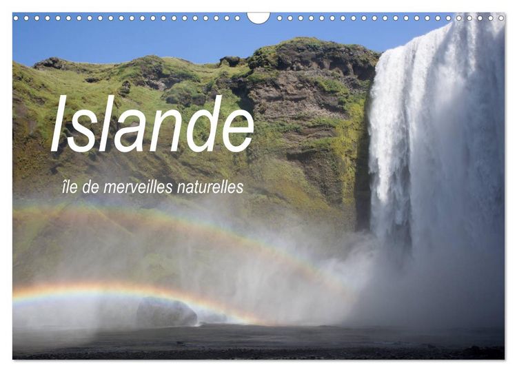 Produktbild: Islande &icirc;le de merveilles naturelles (Calendrier mural 2026 DIN A3 vertical), CALVENDO calendrier mensuel