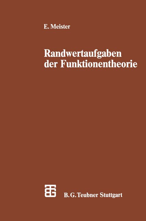 Produktbild: Randwertaufgaben der Funktionentheorie