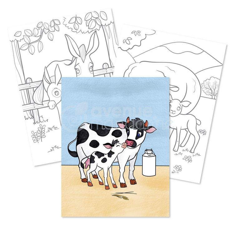 Produktbild: Avenue Mandarine, Graffy Color, Tiere Bauernhof Mutter-Kind