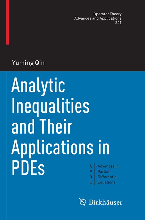 Produktbild: Analytic Inequalities and Their Applications in PDEs