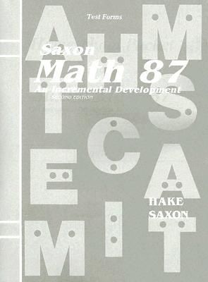 Produktbild: Saxon Math 87 Test Forms: An Incremental Development