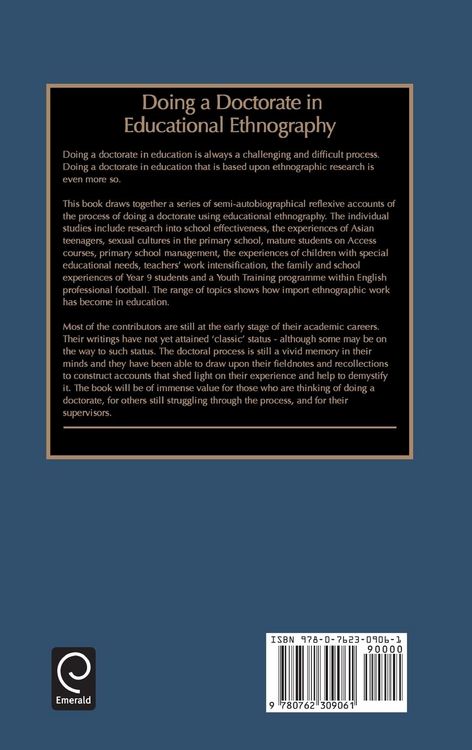 Produktbild: Doing a Doctorate in Educational Ethnography
