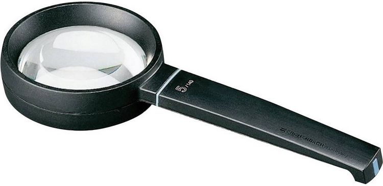 Produktbild: Eschenbach 265560 Handlupe Vergr&ouml;&szlig;erungsfaktor: 5 x Linsengr&ouml;&szlig;e: (&Oslash;) 58mm Schwarz