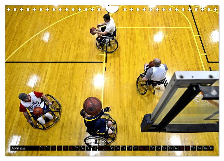 Produktbild: Basketball Action (Wandkalender 2026 DIN A4 quer), CALVENDO Monatskalender