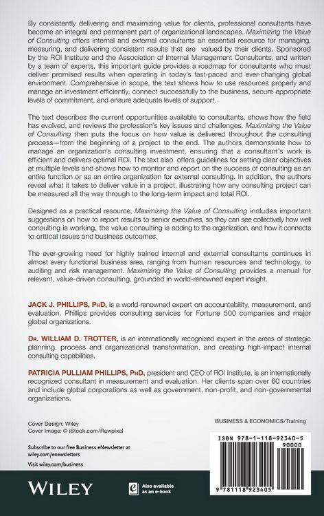 Produktbild: Maximizing the Value of Consulting