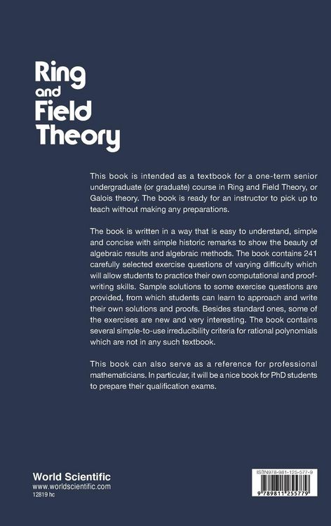 Produktbild: Ring and Field Theory