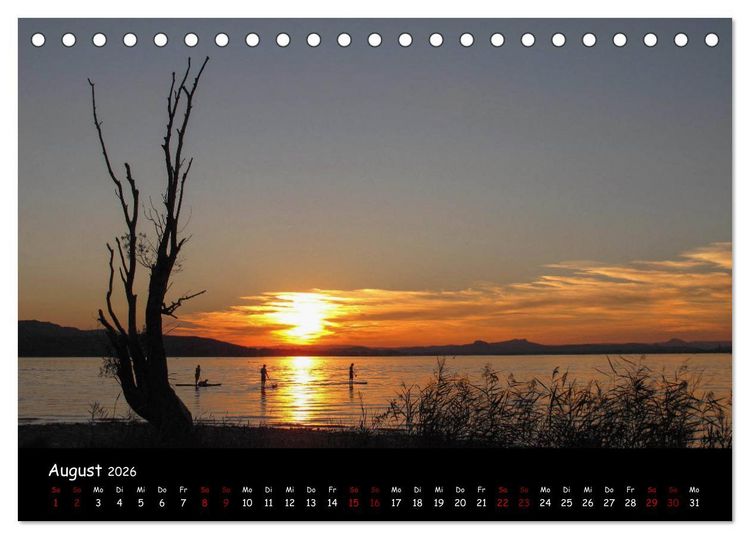 Produktbild: Traumhaft sch&ouml;ner Bodensee (Tischkalender 2026 DIN A5 quer), CALVENDO Monatskalender