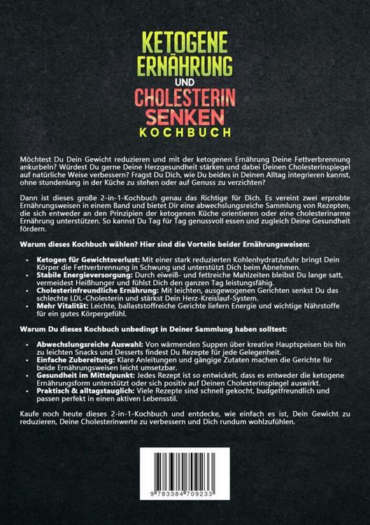 Produktbild: Ketogene Ern&auml;hrung und Cholesterin Senken Kochbuch