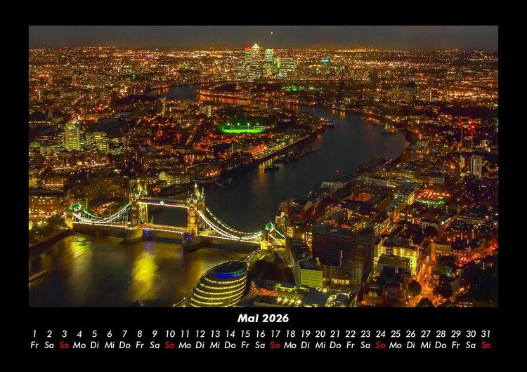 Produktbild: London 2026 Fotokalender DIN A3