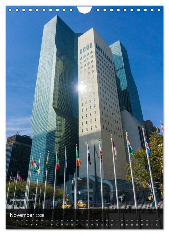 Produktbild: New York Wolkenkratzer (Wandkalender 2026 DIN A4 hoch), CALVENDO Monatskalender